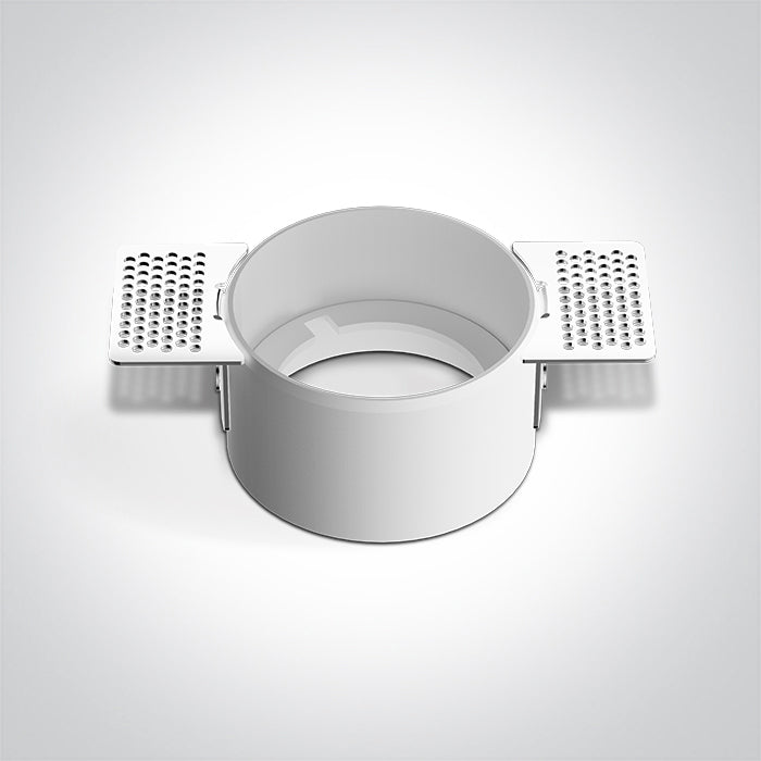 10105MR: Trimless recessed MR16 spot with interchangeable reflector and GU10 lampholder.  Reflector must be ordered seperately.  ..