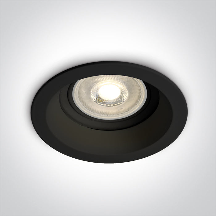 10105R2/B BLACK GU10 10W IP65 DARK LIGHT