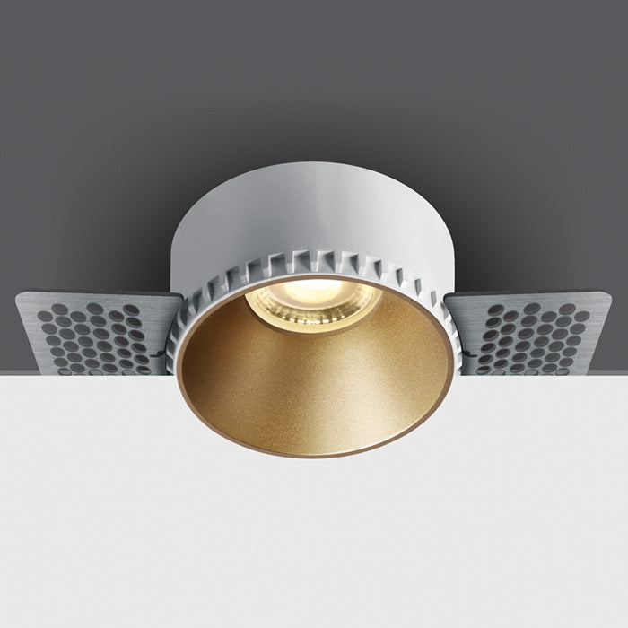 10105RM WHITE GU10 10W TRIMLESS DARK LIGHT WITHOUT REFLECTOR