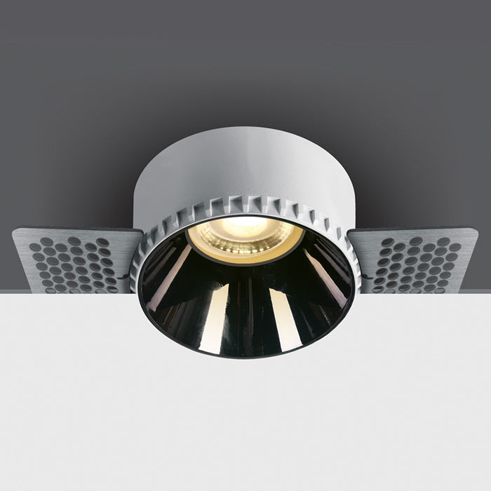 10105RM WHITE GU10 10W TRIMLESS DARK LIGHT WITHOUT REFLECTOR