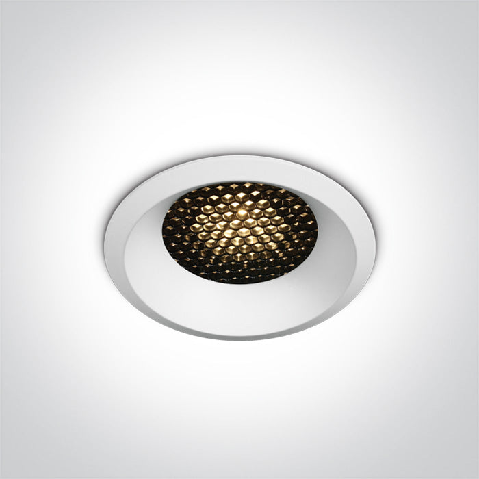 10106DH/W/V: 6,5W CCT Variable COB recessed spot with honeycomb.  Requires 700mA driver.  ..