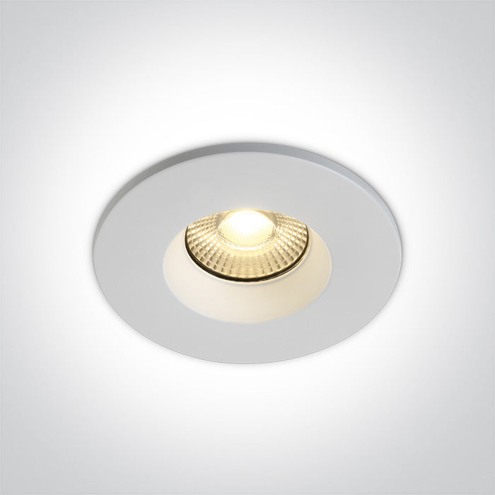 10107DFV/W/V WHITE FIRE RATED 7W CCTV IP65 230V DIMMABLE