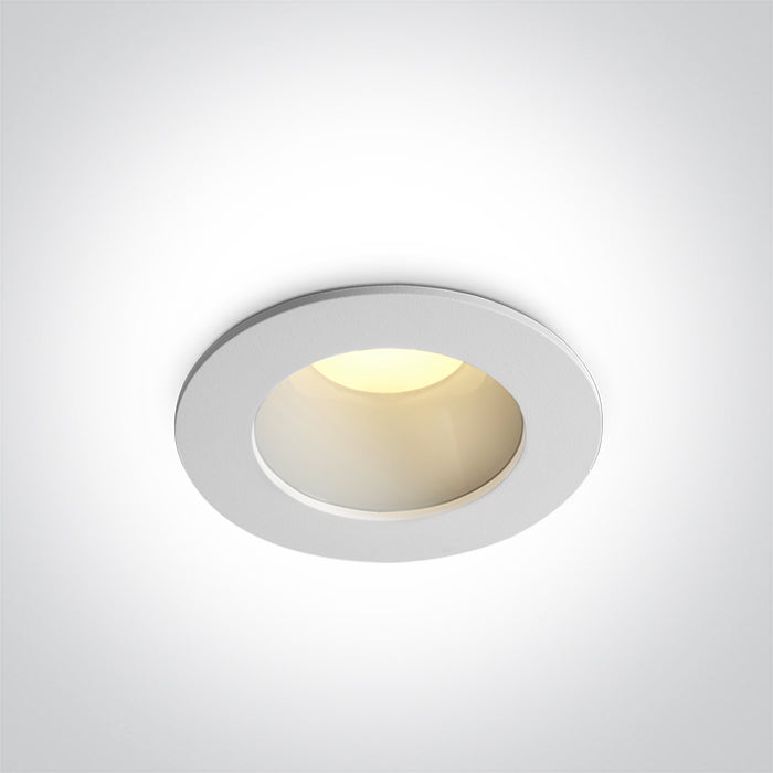 10107ED/W/V: 7W CCT Variable LED recessed downlight, IP20.   Complete with non-dimmable driver.   ..