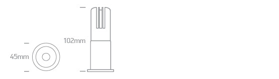 10107J/W/V: 7W CCT Variable COB LED recessed spot IP20.  Complete with non-dimmable driver.  ..