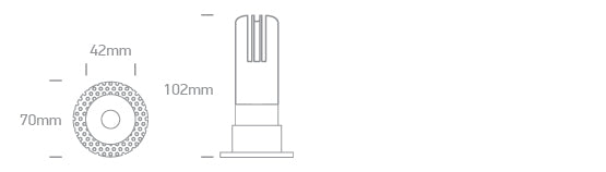 10107JTR/W/V: 7W CCT Variable Trimless recessed spot IP20.  Complete with non-dimmable driver.  ..