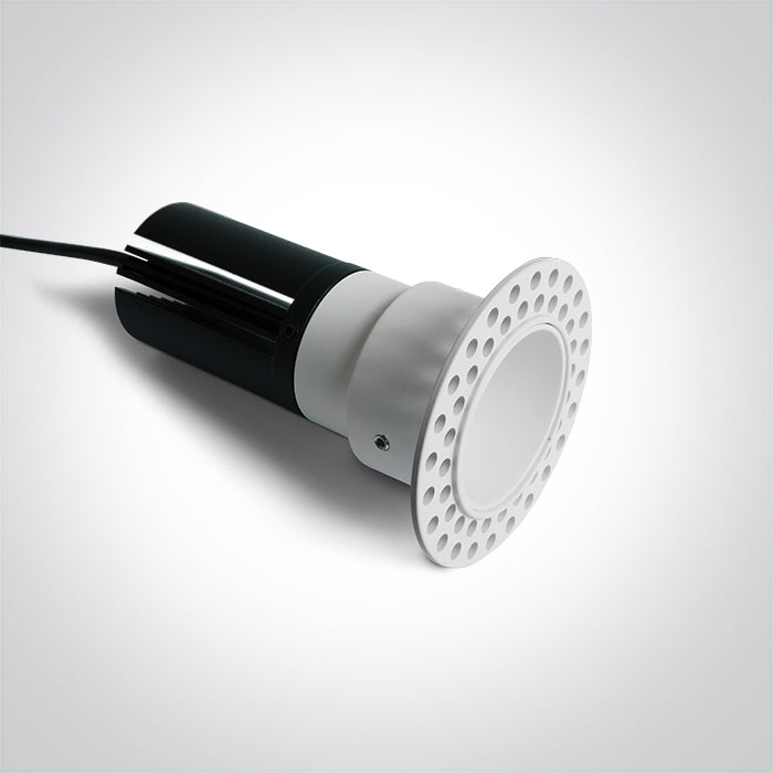 10107JTR/W/V: 7W CCT Variable Trimless recessed spot IP20.  Complete with non-dimmable driver.  ..