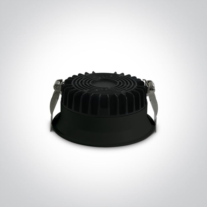 BLACK 12W CCTV IP20 230V DARK LIGHT One Light 10109D/B/V