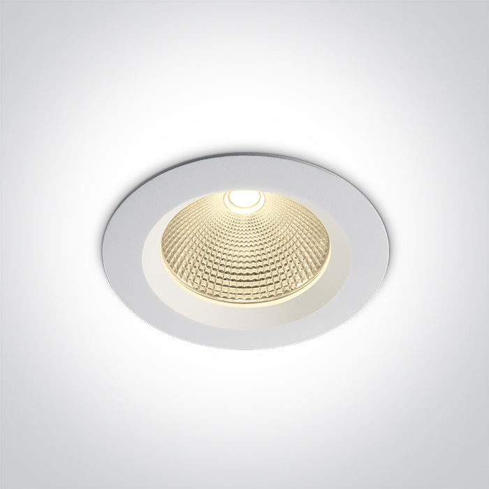 10110CA/W/V: 10W CCT Variable LED recessed downlight, IP20.  Complete with non-dimmable driver.  ..