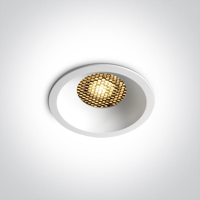 10110DH/W/V WHITE 10W CCTV HONEYCOMB IP20 230V DARK LIGHT