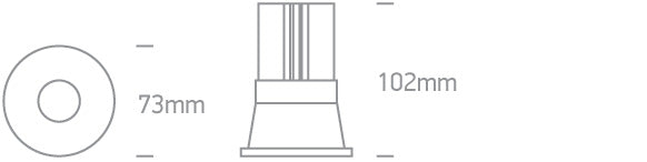10112K/W/V WHITE 12W CCTV 700mA DARK LIGHT