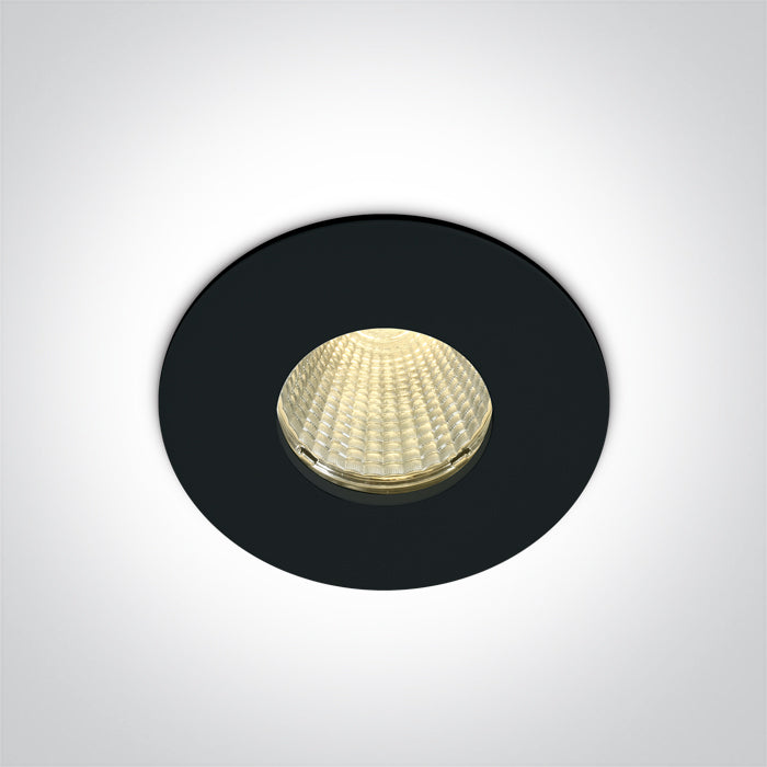 10112P/B/W BLACK COB 12W WW 700mA  IP65 DARK LIGHT