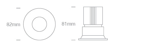 10112TP/B/V: 12W CCT Variable COB recessed spot, IP65.  Requires 700mA constant current driver.  ..
