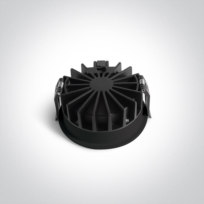 10114DH/B/V BLACK 14W CCTV HONEYCOMB IP20 230V DARK LIGHT