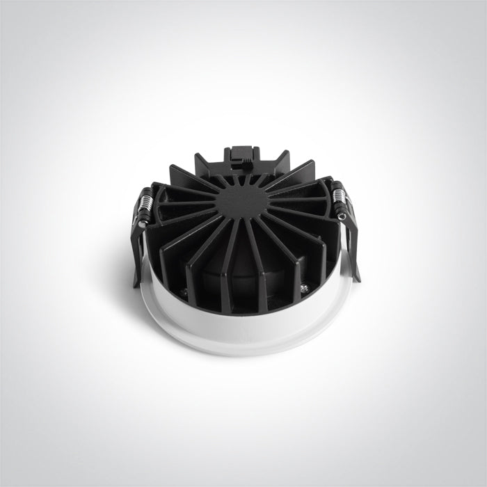10114DH/W/V WHITE 14W CCTV HONEYCOMB IP20 230V DARK LIGHT