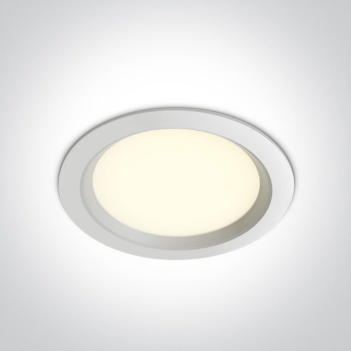 10124T/W/V: 24W CCT Variable LED recessed downlight, IP20.  Complete with non-dimmable driver. ..