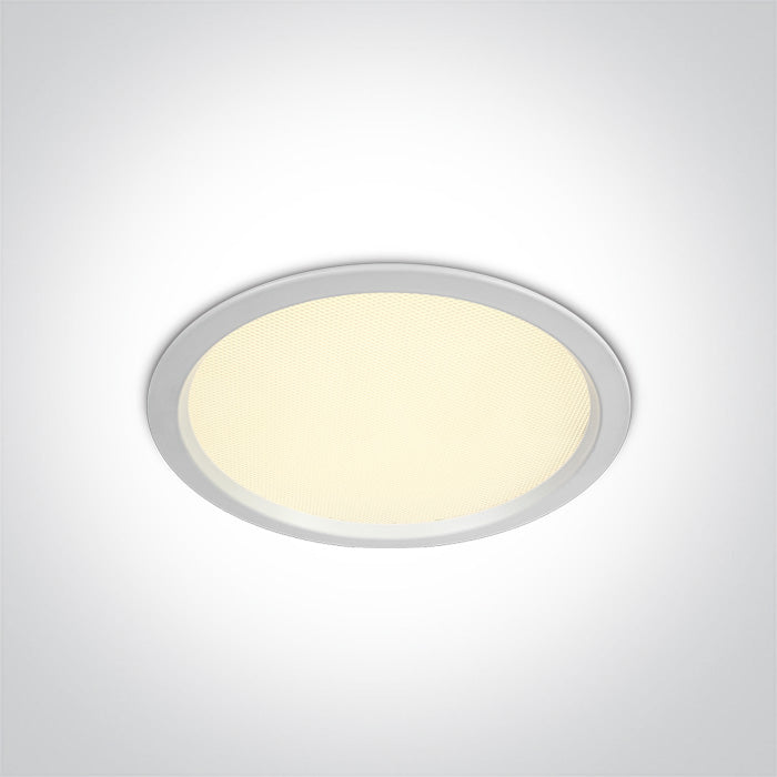 WHITE SMD UGR19 24W CCTV IP44 230V One Light 10124U/W/V