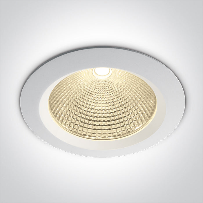 10130CA/W/V: 30W CCT Variable LED recessed downlight, IP20.  Complete with non-dimmable driver.  ..