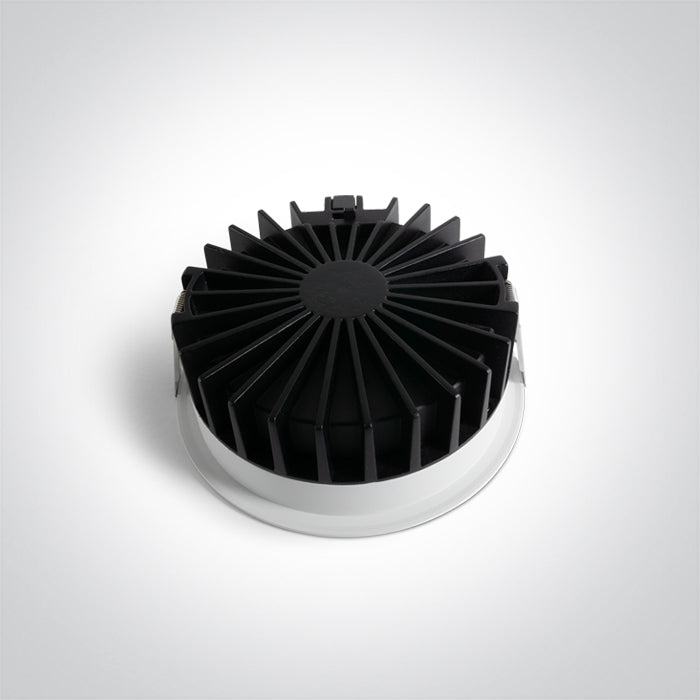 10130DH/W/V WHITE 30W CCTV HONEYCOMB IP20 230V DARK LIGHT