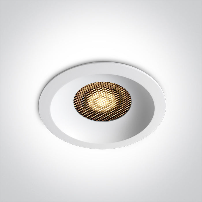 10130DH/W/V WHITE 30W CCTV HONEYCOMB IP20 230V DARK LIGHT