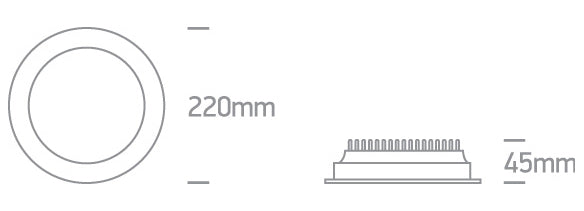 10130U/W/V WHITE SMD UGR19 30W CCTV IP44 230V