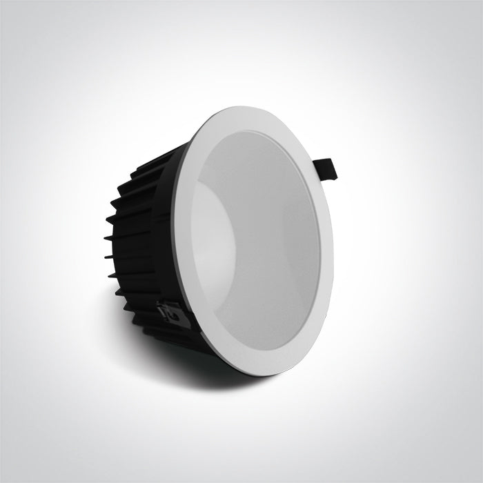 10140ED/W/V: 40W CCT Variable LED recessed downlight, IP20.   Complete with non-dimmable driver.   ..