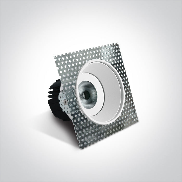 11107BT/W/W WHITE COB 6,5W WW 700mA IP54 TRIMLESS ADJUSTABLE