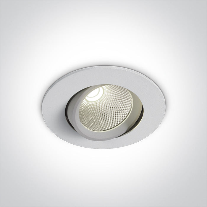 11107B/W/V: 7W CCT Variable COB LED Adjustable recessed spot, IP20.  Complete with non-dimmable driver.  ..