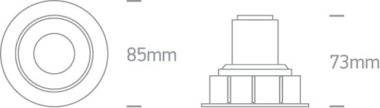 11107K/W/V WHITE 6,5W CCTV 700mA ADJUSTABLE DARK LIGHT