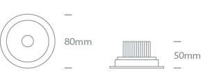 11107P/W/V WHITE COB 6,5W CCTV 700mA IP54 ADJUSTABLE