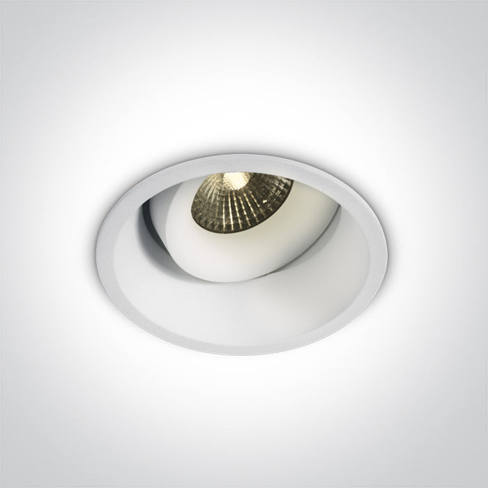 11107WD/W/V: 6,5W CCT Variable LED Recessed adjustable spot, IP54.  Requires 700mA driver.  ..