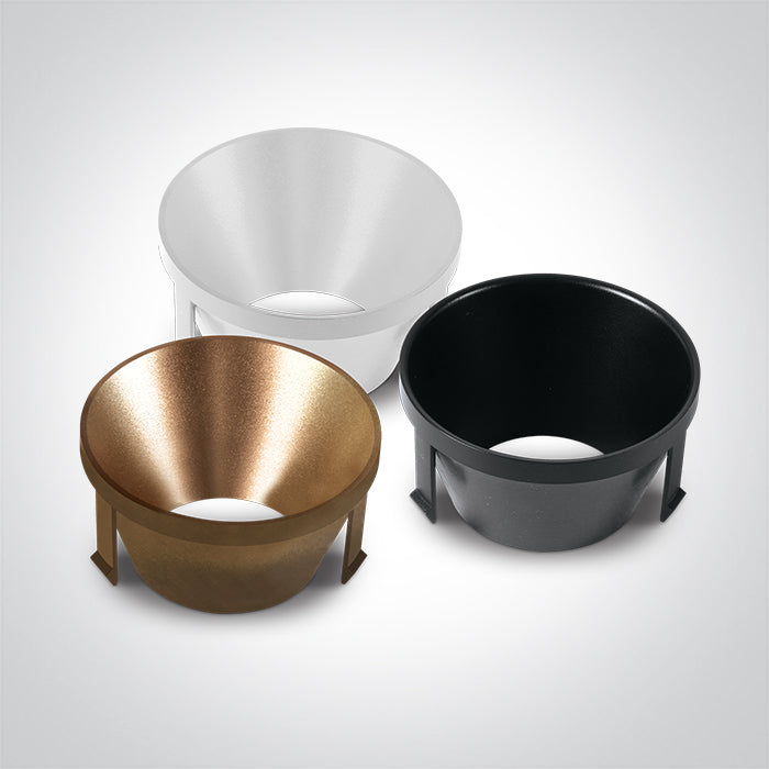 11112B/W/V: 12W CCT Variable COB LED recessed adjustable spot, IP20.  Supplied with Black, White & Brass reflectors.  Requires 700mA driver.  ..