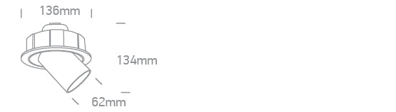 11112B/B/V: 12W CCT Variable COB LED recessed adjustable spot, IP20.  Supplied with Black & Brass reflectors.  Requires 700mA driver.  ..