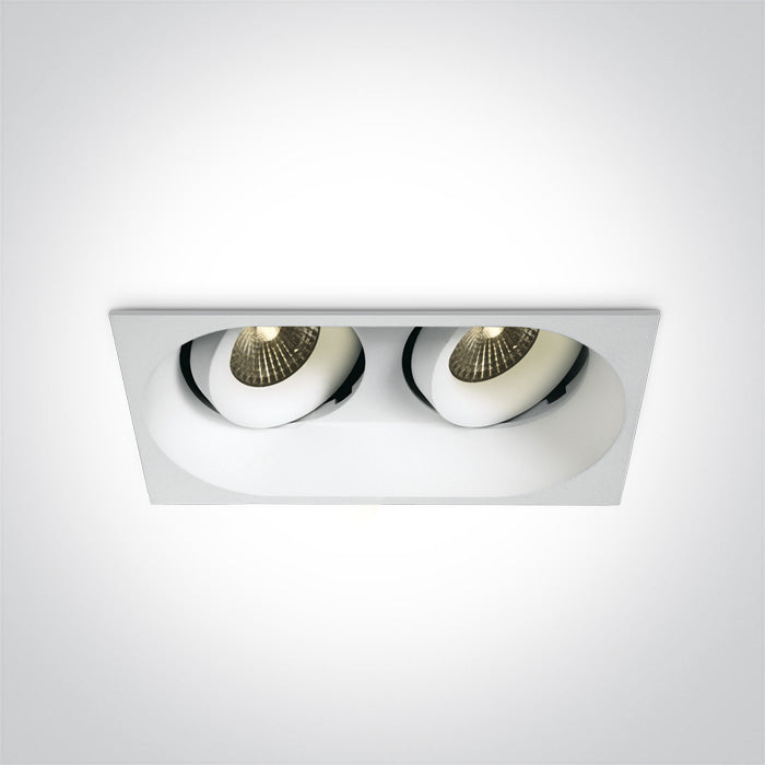 11207WD/W/V WHITE 2x6,5W CCTV IP54 700mA ADJUSTABLE DARK LIGHT