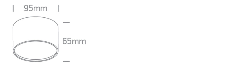 12109M/B/V: 9W CCT Variable LED surface mounted downlight.  Complete with non-dimmable driver.  ..