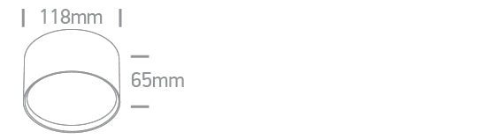 12114M/W/V: 14W CCT Variable LED surface mounted downlight.  Complete with non-dimmable driver.  ..