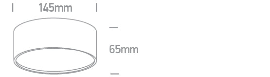 12120M/W/V: 20W CCT Variable LED surface mounted downlight.  Complete with non-dimmable driver.  ..