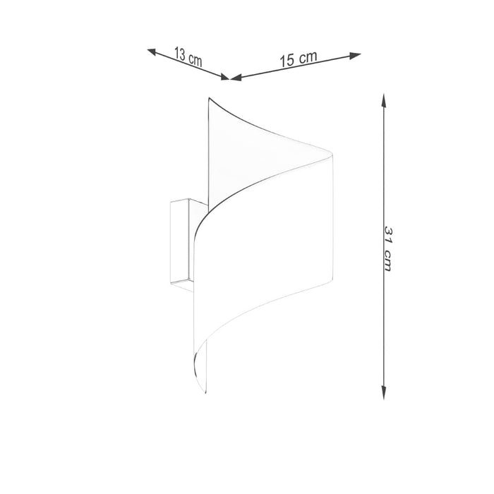 Wall lamp TALASSA white Sollux Lighting SL.1308