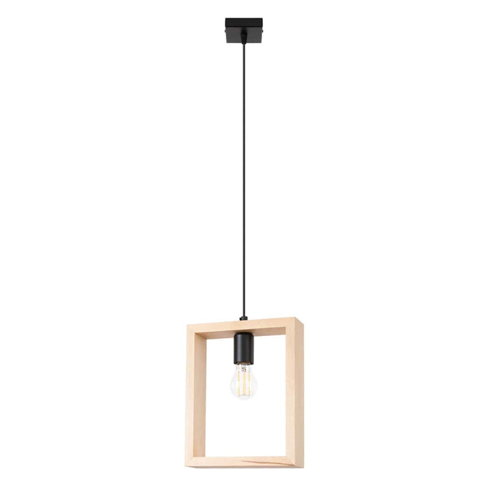 Pendant lamp ARIES natural wood Sollux Lighting SL.1310