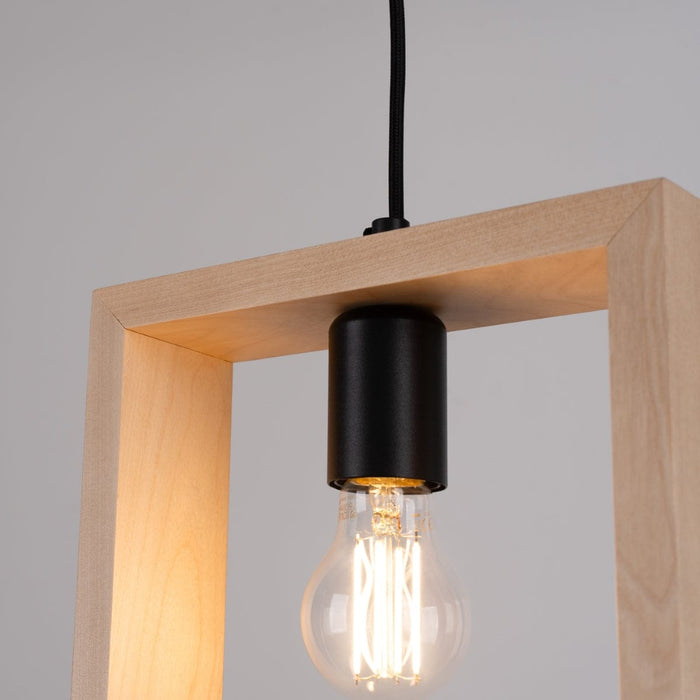 Pendant lamp ARIES natural wood Sollux Lighting SL.1310