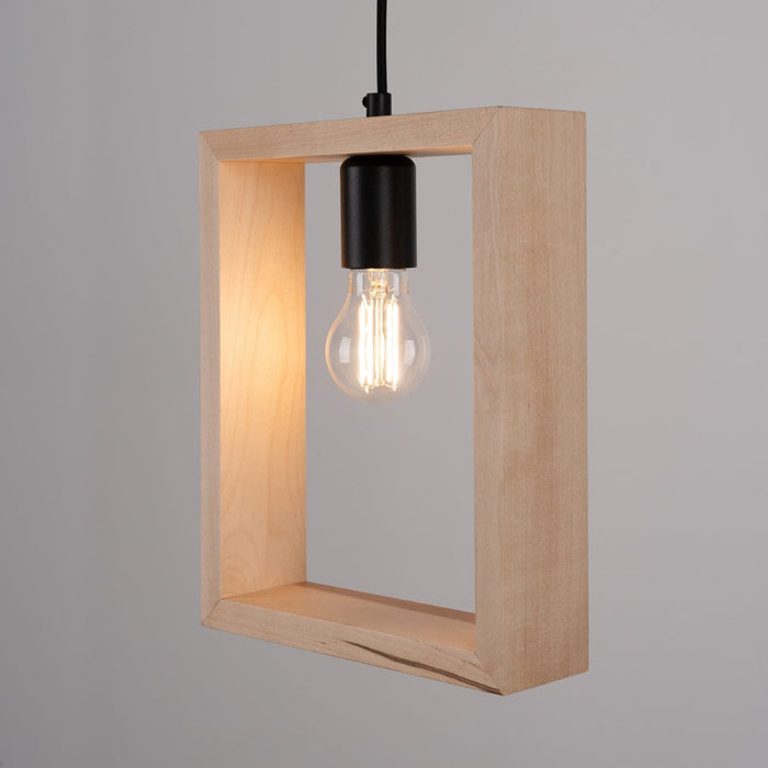 Pendant lamp ARIES natural wood Sollux Lighting SL.1310