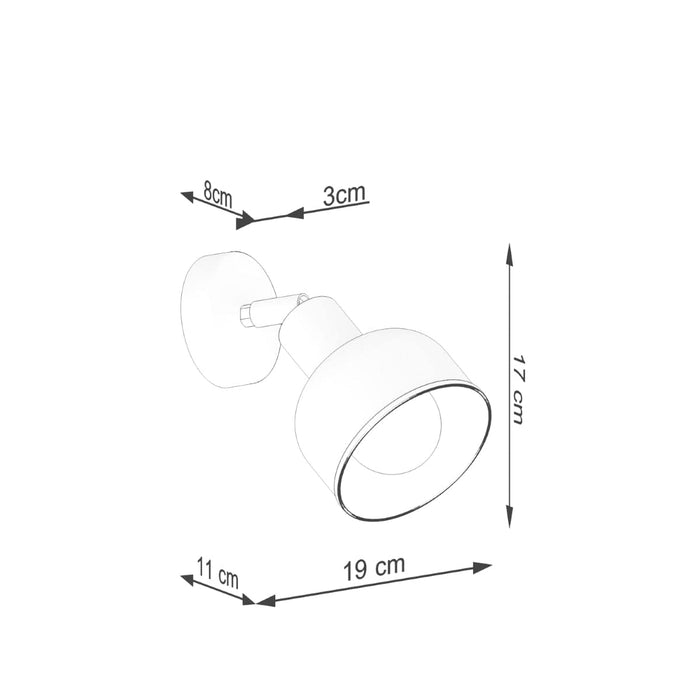 Wall lamp ELBA white Sollux Lighting SL.1313