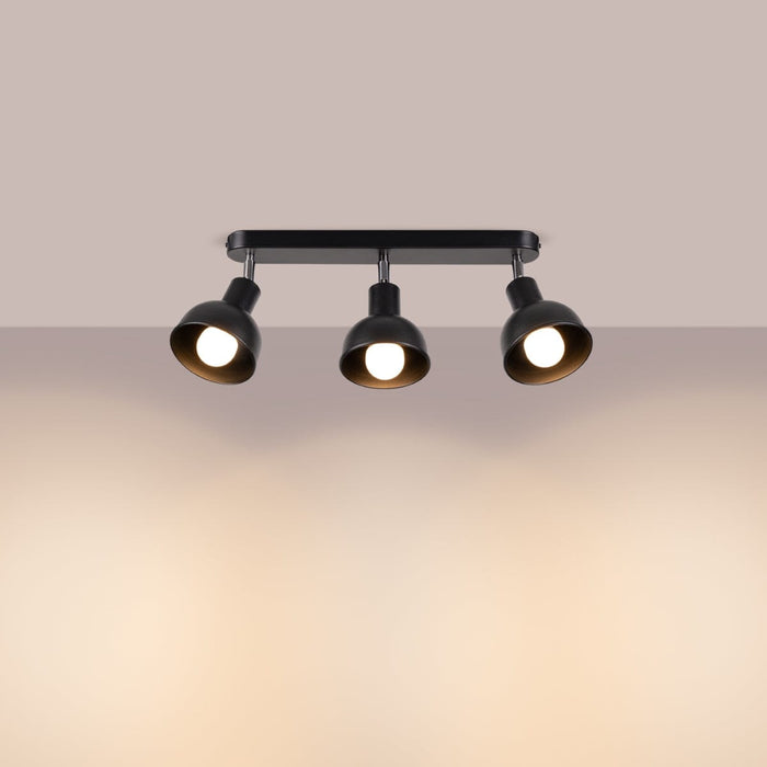 Ceiling lamp ELBA 3 black Sollux Lighting SL.1318