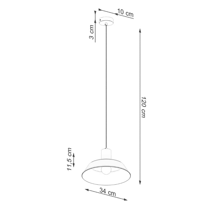 Pendant lamp FANO white Sollux Lighting SL.1321