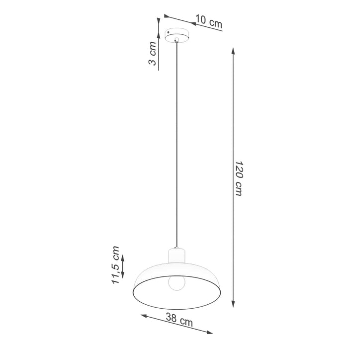 Pendant lamp INDY white Sollux Lighting SL.1323