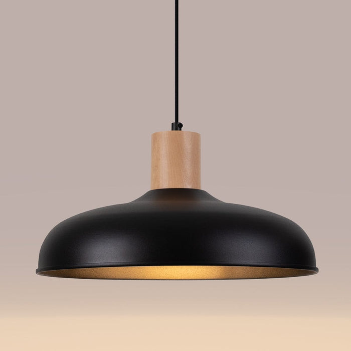 Pendant lamp INDY black Sollux Lighting SL.1324