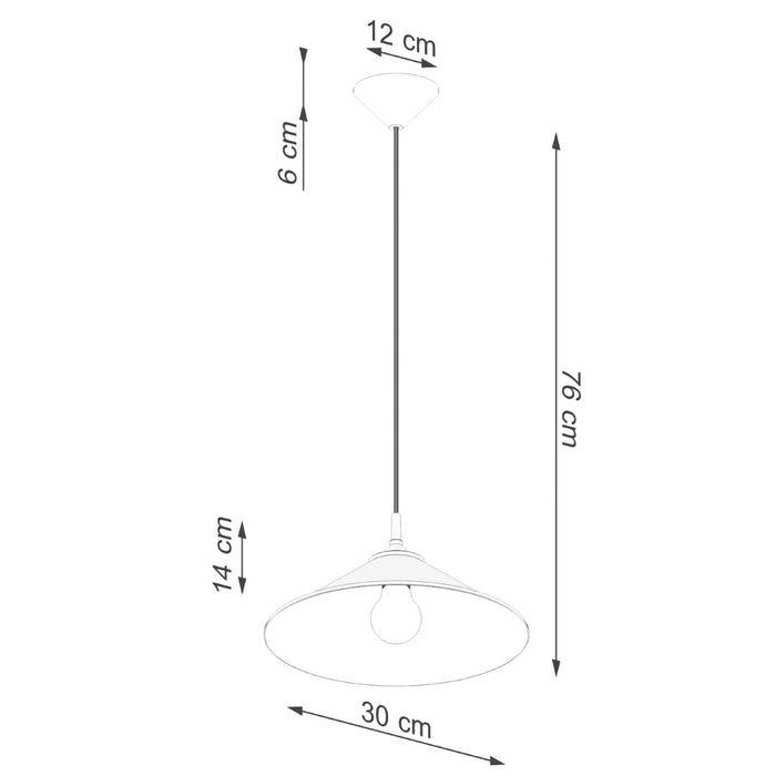 Pendant lamp ZUMA white Sollux Lighting SL.1325