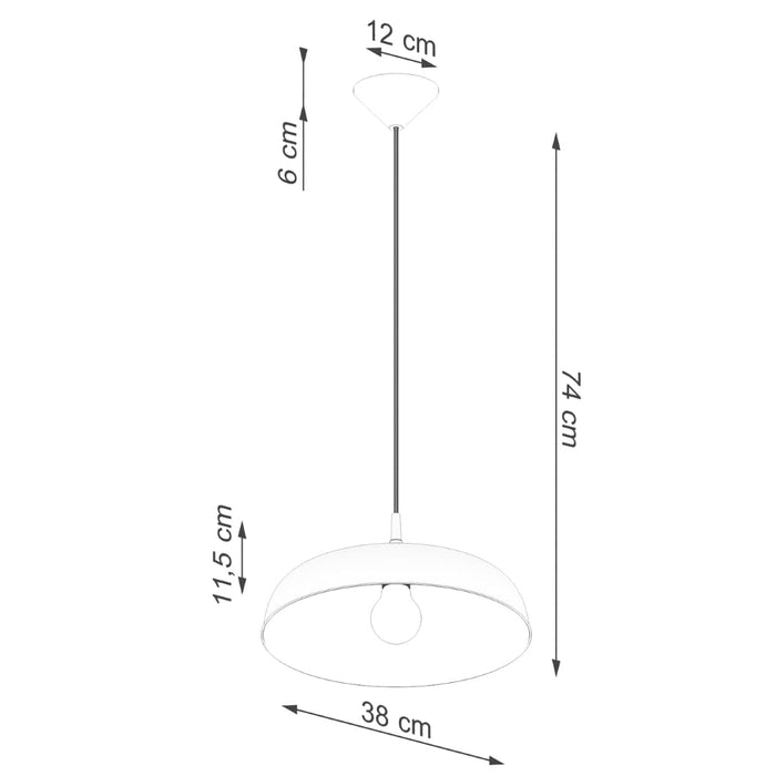 Pendant lamp GINA white Sollux Lighting SL.1329