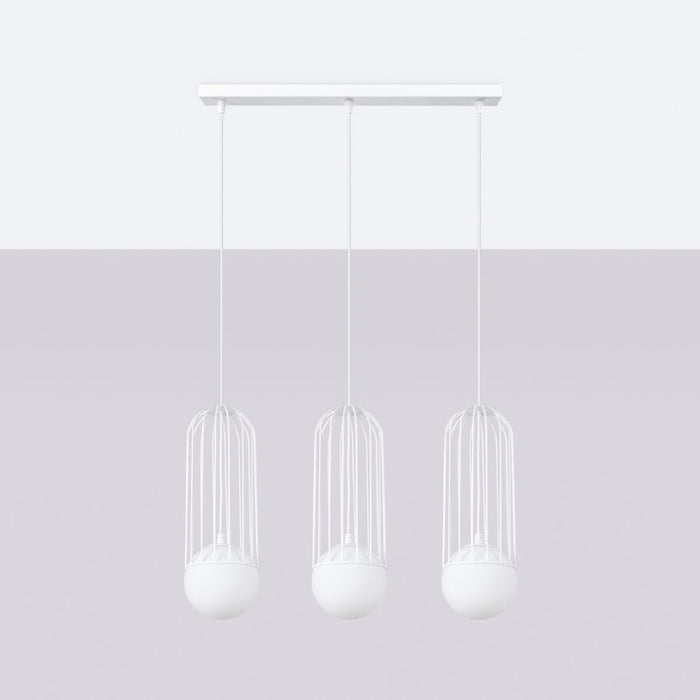 Pendant lamp BRINA 3L white Sollux Lighting SL.1333