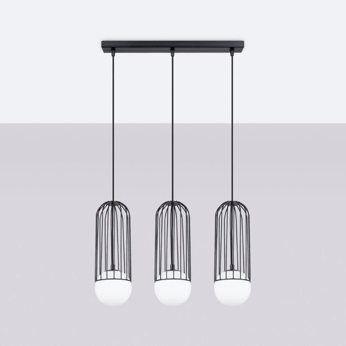 Pendant lamp BRINA 3L black Sollux Lighting SL.1334