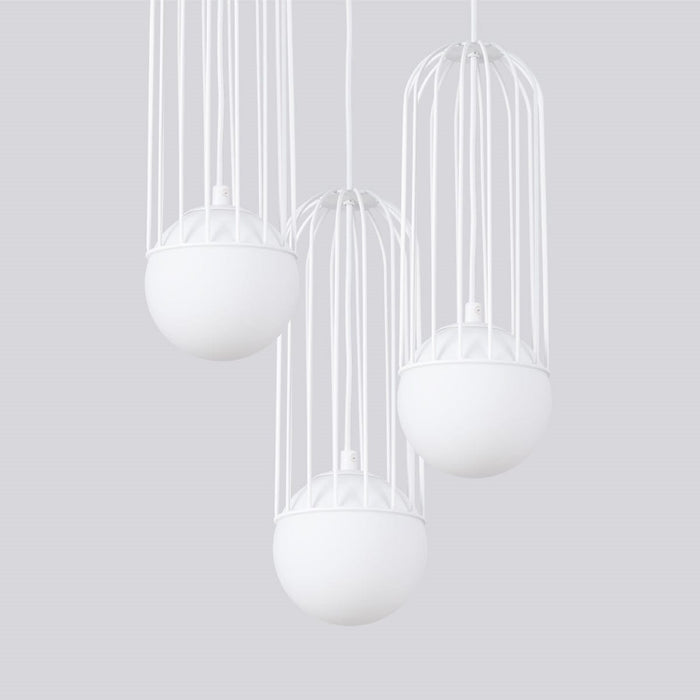 Pendant lamp BRINA 3P white Sollux Lighting SL.1335